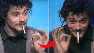 Mario Lopez cigarette magic trick | Cigarette magic trick revealed #shorts