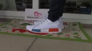 Adidas Originals NMD white on FOOT