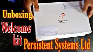 Persistent Systems Ltd welcome kit unboxing video