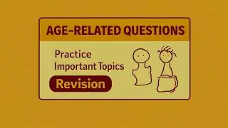 Age related questions practice important topics rivision ❓✊