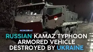 Russian Kamaz Typhoon Armored Vehicle Destroyed by Ukraine | Ukraine News | NewsRme