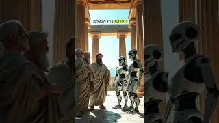 What if Robots Built History? 🤖🏛️ #Shorts #Robots #SciFi #TechAndHistory #FutureMeetsPast