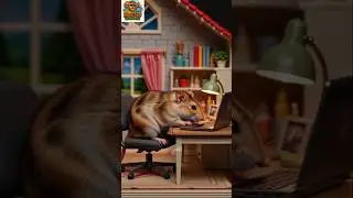 Hamster Running late#FunnyAnimals #HamsterRun #AnimalShorts #AfricanoWonders
