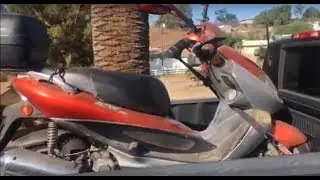 Will it run??  Kymco Bet and Win 250 Scooter Project.