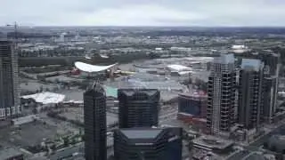 The view from the Calgary Tower observation deck (1/2)