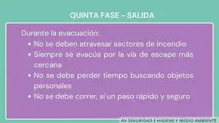 Textilana evacuaci&oacute;n