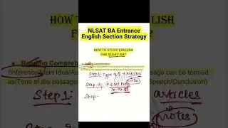 NLSAT BA Hons. Entrance Exam English Topics, Syllabus, Books|NLSIU Bengaluru BA Preparation