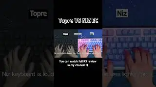 Topre VS NIZ EC│Comparing Typing Sounds