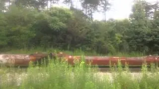 NS 8011 and NS 9251 lead a south bound auto rack & intermodal