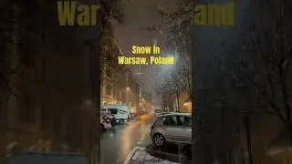 Snow storm in Warsaw Poland #travel #nomadlife #mylife #poland #warsaw #winter r