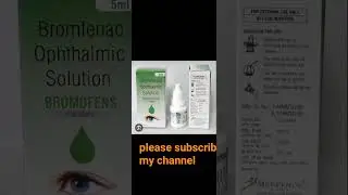 eye drops in ophthalmology#:Bromfenac
