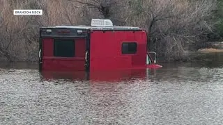 Family escapes flooding at Oak Flat Campground
