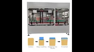 Shortening Pack Poly Bag Inserter Bag sealing Machine Bag inserting machine plastic bag inserter