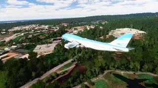 Airplane Emergency Landing at Airport Eps 1054