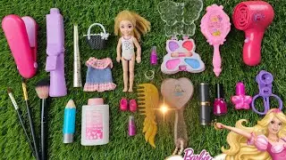 Мини-набор для куклы со светлыми волосами 💄 | Милые игрушки для макияжа, нарядов и укладки для детей