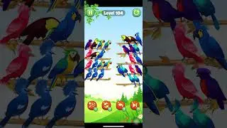 Color Bird Sort Puzzle Game Level 104 #shorts