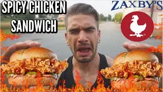 Eating The Insane Spicy Zaxby's Chicken Sandwich! Trying the Zaxby Signature Chicken Sandwich