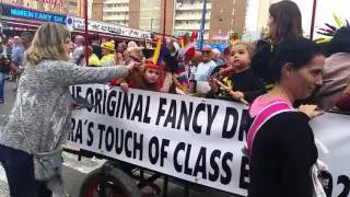 The parade at Benidorm Fiesta British Fancy Dress