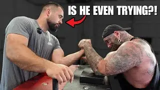 BRUTAL SESSION WITH PRO ARM WRESTLER MARIO TAMBAKIS