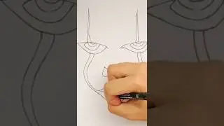 Drawing of Clown #art #clown #youtubeshorts
