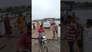narasapuram to sakinetipalli ferry ride on car #antharvedi #lakshminarasimhaswamy