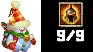 Snowzilla | 9/9 WarGod | 12/12 skill | castle clash