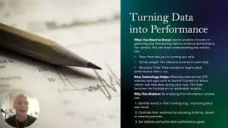 Data Analytics in Running