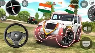 Modified Mahindra Thar Roxx Games: Indian Cars Games (Gadi Wala Games) Car Game - Android Gameplay