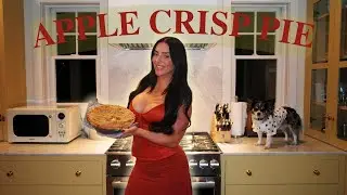 HOMEMADE APPLE CRISP PIE, HOLIDAY, THANKS GIVING, BAKE