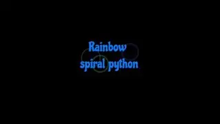 Python Rainbow spiral design | Python Graphics | Python short tricks
