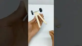 How To Make Toy Car At Home With Icecream Stick || Easy Project Ideas Science Exhibition #shorts