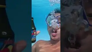 Burp Red Bull vs Welch Grapes Underwater