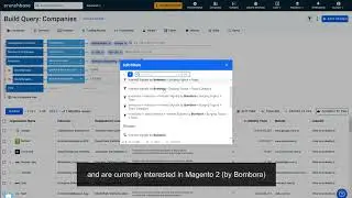 Get leads for companies from Crunchbase & Bombora