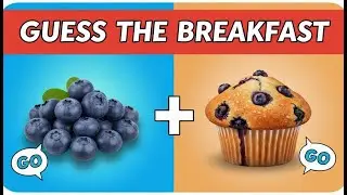 Guess the Breakfast by Emoji ? 🍔🥤 | New Challenge | Try Quiz