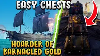 HOW TO Get &lsquo;Hoarder of Barnacled Gold&rsquo; Guide! EASY Barnacle Chests!