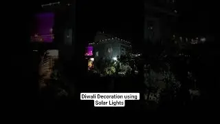 Farmhouse Light Diwali Decoration using Solar Lights #farmhouse #diwali #lights #trending #viral