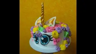 Detailed video on how to make Unicorn Theme Cake  decoration.