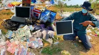 Great Day Found A lot Money $ Treasure and good thing at Trash Place - Dumpster Diving