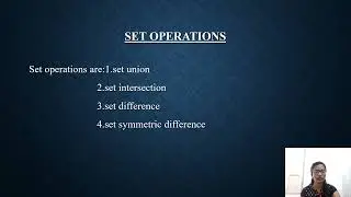 L27:  Sets and its operations