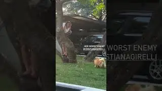 Cristiana Girelli spaventata dal cane di Alisha Lehmann