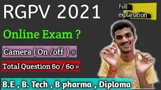 Rgpv open book exam 2021 || Rgpv online exam 2021||