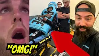 Influencers Reaction To Logan Paul's Frogsplash On KSI In Wrestlemania!
