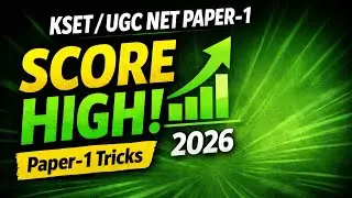 KSET / UGC NET Paper-1 Most Expected Questions | 2026