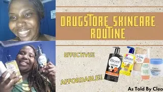 Affordable Drugstore Skincare Routine 2021|| Daily Routine|| As Told By Cleo #skincare
