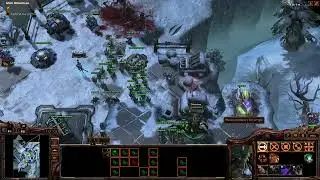 StarCraft 2 Custom Game: Coop Heros Forgotten Frost...1st time and I CLEARED it... must be the other