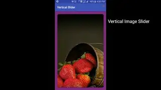 Vertical image slider in android with viewpager