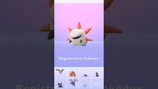 Hatching LARVESTA in Pokemon Go.