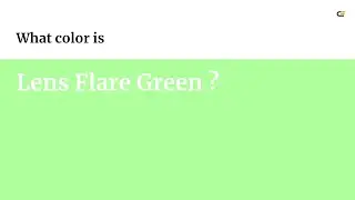 Lens Flare Green color #b0ff9d hex color - Green color - Warm color b0ff9d