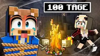 100 TAGE IN EINER HÖHLE WOHNEN IN MINECRAFT!