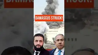 Escalation in Syria: Israeli Airstrikes Hit Damascus Presidential Palace & Military HQ #shorts